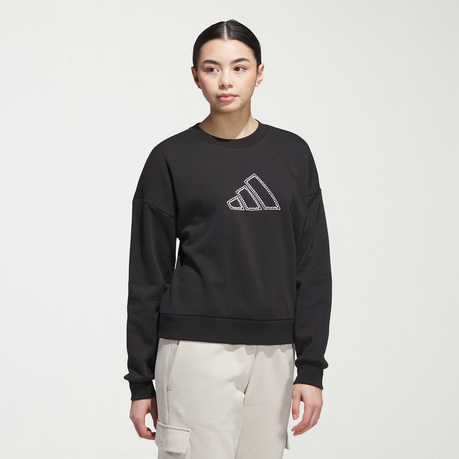 adidas Womens Crew Neck Long Sleeve Sweatshirt