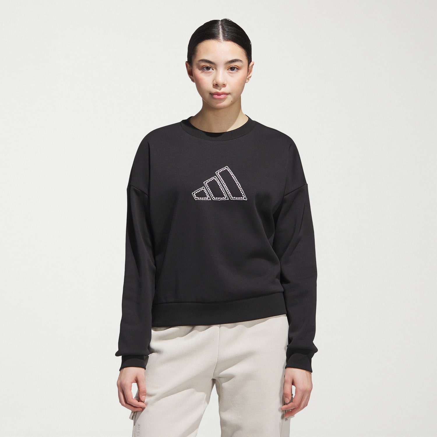 adidas Womens Crew Neck Long Sleeve Sweatshirt