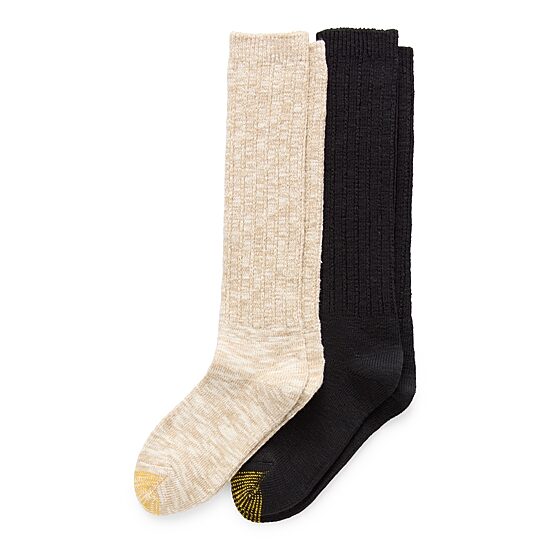 Gold Toe Slouch Womens 2 Pair Crew Socks