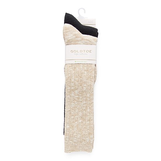 Gold Toe Slouch Womens 2 Pair Crew Socks