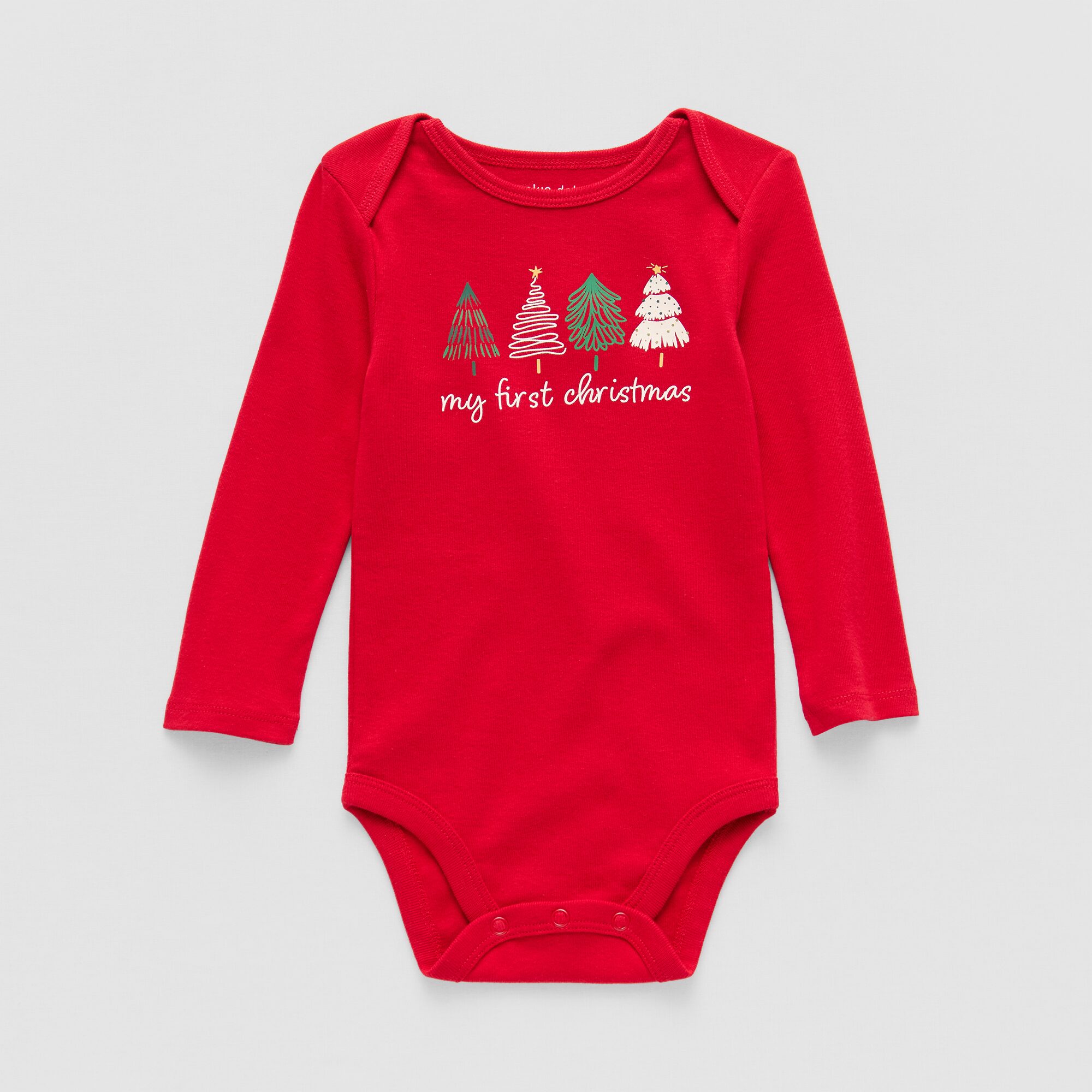 Okie Dokie Baby Unisex Round Neck Long Sleeve Rib Bodysuit