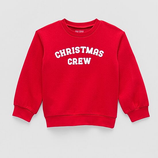 Okie Dokie Toddler & Little Unisex Crew Neck Fleece Long Sleeve Sweatshirt