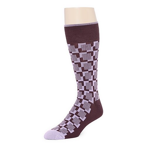 J. Ferrar Dress Mens Crew Socks, 10-13, Purple