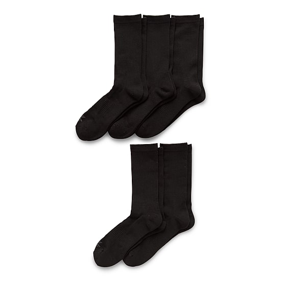 Xersion Running Mens 5 Pair Crew Socks