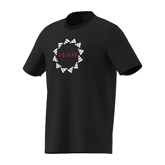 adidas Mens Crew Neck Short Sleeve Regular Fit Graphic T-Shirt