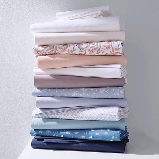 Home Expressions Cool and Crisp Cotton Percale Sheet Set
