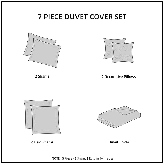 Intelligent Design Maize Cotton Jacquard Duvet Cover Set with Euro Shams and Throw Pillows