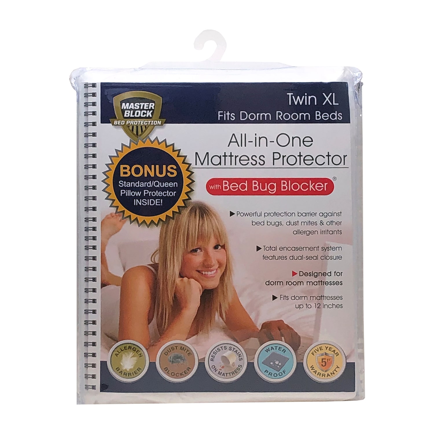 Levinsohn All-In-One Twin XL Mattress Protector With Bonus Pillow Protector