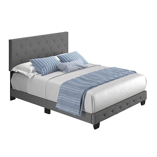Claire Upholstered Tufted Platform Bed