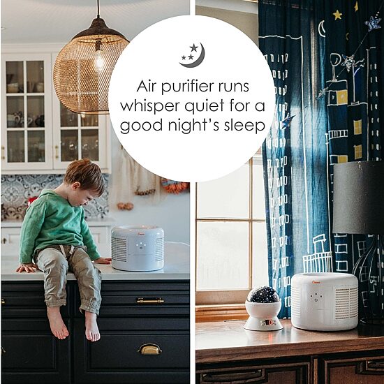 Crane HEPA Air Purifier , 300 Sq Ft. Coverage, Compact