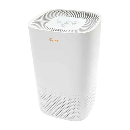 Crane True HEPA Air Purifier With Germicidal UV Light, 250 Sq Ft. Coverage, Standard