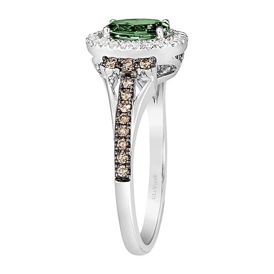Le Vian® Grand Sample Sale™ Ring featuring 1/2 CT. New Emerald 1/3 CT. Chocolate Diamonds® 1/5 CT. Nude Diamonds™ set in 14K Vanilla Gold®