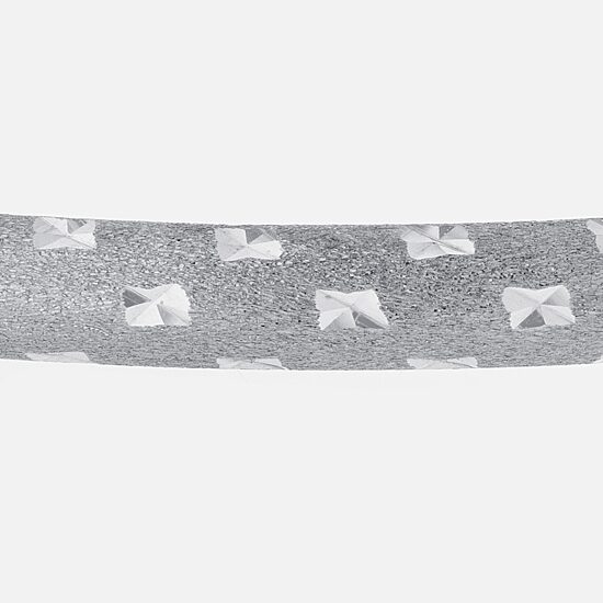 Diamond Cut Womens Sterling Silver Bangle Bracelet