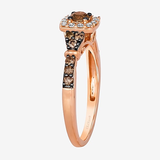 Le Vian® Ring featuring 3/8 CT. Chocolate Diamonds® 1/8 CT. Nude Diamonds™ set in 14K Strawberry, Vanilla, or Honey Gold®