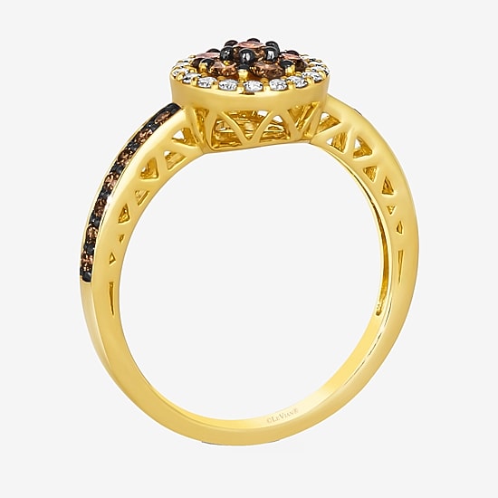 Le Vian® Ring featuring 1/2 CT. Chocolate Diamonds® 1/6 CT. Nude Diamonds™ set in 14K Honey Gold™