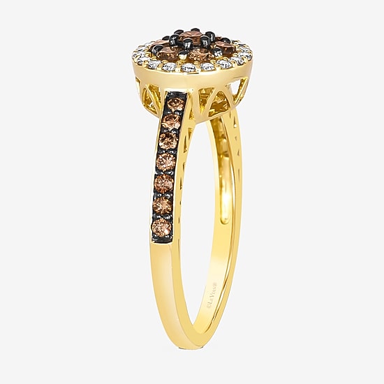 Le Vian® Ring featuring 1/2 CT. Chocolate Diamonds® 1/6 CT. Nude Diamonds™ set in 14K Honey Gold™