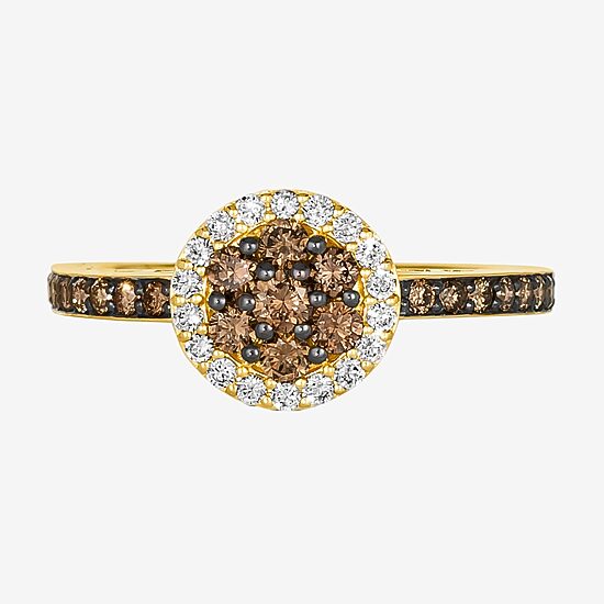 Le Vian® Ring featuring 1/2 CT. Chocolate Diamonds® 1/6 CT. Nude Diamonds™ set in 14K Honey Gold™