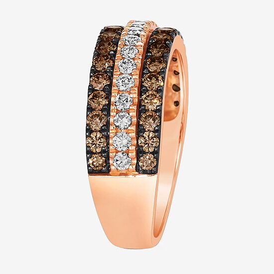 Le Vian® Ring featuring 7/8 CT. Chocolate Diamonds® 1 3/8 CT. Nude Diamonds™ set in 14K Strawberry Gold®