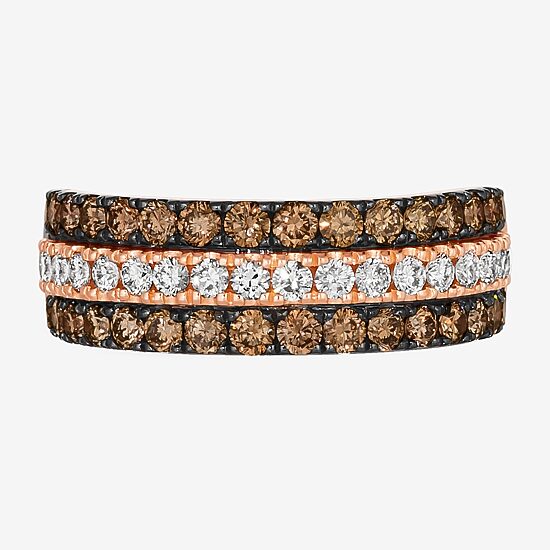 Le Vian® Ring featuring 7/8 CT. Chocolate Diamonds® 1 3/8 CT. Nude Diamonds™ set in 14K Strawberry Gold®