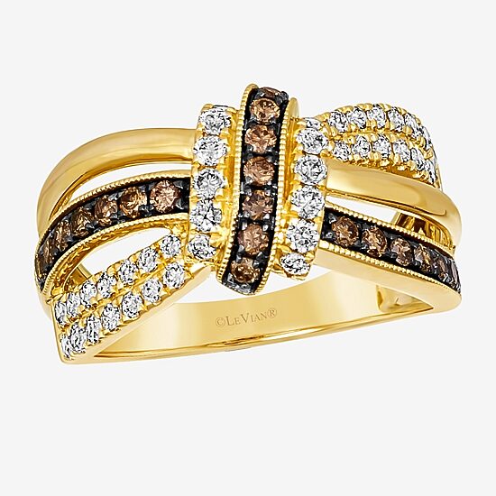 Le Vian® Ring featuring 1/2 CT. Nude Diamonds™ 3/8 CT. Chocolate Diamonds® set in 14K Honey Gold™