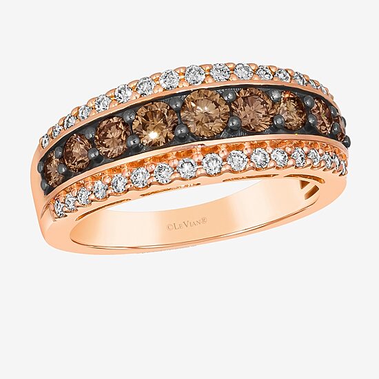 Le Vian® Ring featuring 7/8 CT. Chocolate Diamonds® 1/3 CT. Nude Diamonds™ set in 14K Strawberry Gold®