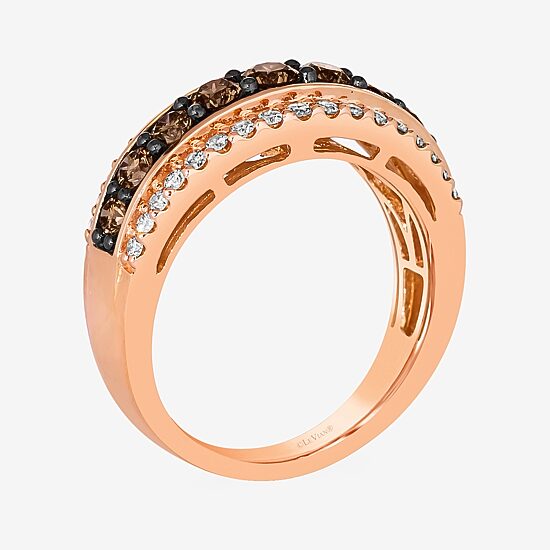 Le Vian® Ring featuring 7/8 CT. Chocolate Diamonds® 1/3 CT. Nude Diamonds™ set in 14K Strawberry Gold®