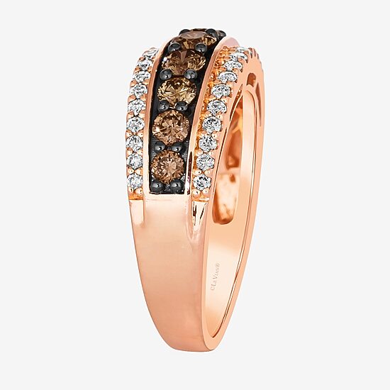 Le Vian® Ring featuring 7/8 CT. Chocolate Diamonds® 1/3 CT. Nude Diamonds™ set in 14K Strawberry Gold®