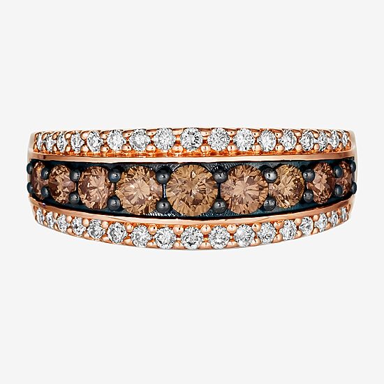 Le Vian® Ring featuring 7/8 CT. Chocolate Diamonds® 1/3 CT. Nude Diamonds™ set in 14K Strawberry Gold®