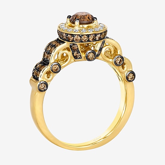 Le Vian® Ring featuring 1 1/10 cts. Chocolate Diamonds® 1/8 cts. Nude Diamonds™ set in 14K Vanilla, Honey or Strawberry Gold®