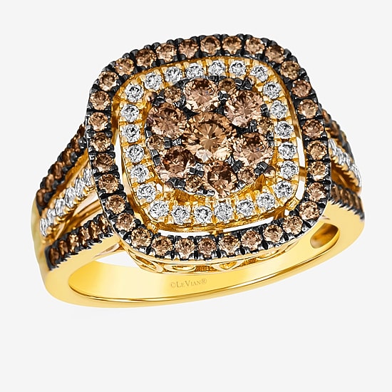 Le Vian® Ring featuring 1 1/6 CT. Chocolate Diamonds® 1/3 CT. Nude Diamonds™ set in 14K Honey Gold™