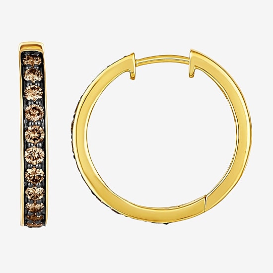 Le Vian Chocolatier® Earrings featuring 1 1/20 CT. Chocolate Diamonds® set in 14K Honey or Strawberry Gold™