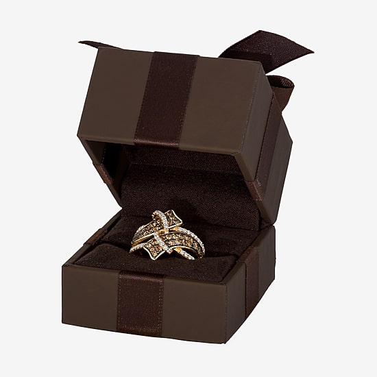 Le Vian® Ring featuring 3/4 CT. Chocolate Diamonds® 1 3/8 CT. Nude Diamonds™ set in 14K Strawberry, Honey, or Vanilla Gold®
