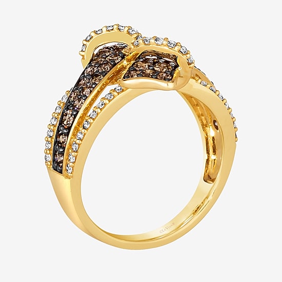 Le Vian® Ring featuring 3/4 CT. Chocolate Diamonds® 1 3/8 CT. Nude Diamonds™ set in 14K Strawberry, Honey, or Vanilla Gold®
