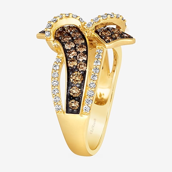 Le Vian® Ring featuring 3/4 CT. Chocolate Diamonds® 1 3/8 CT. Nude Diamonds™ set in 14K Strawberry, Honey, or Vanilla Gold®