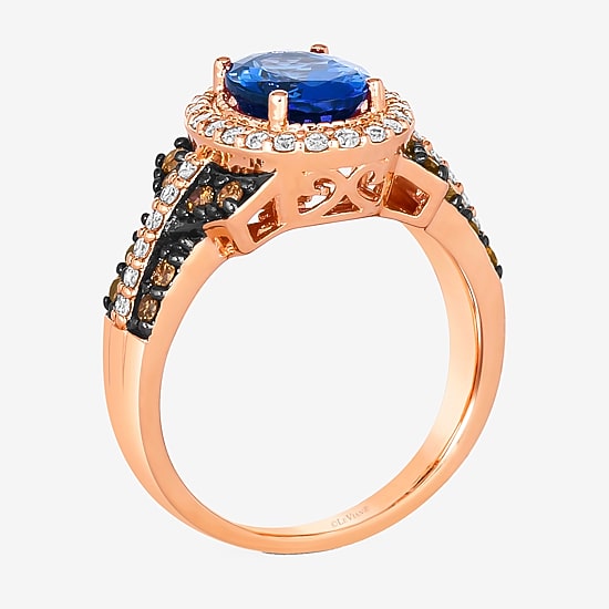 Le Vian® Ring featuring 7/8 CT. Neopolitan Opal™ 1/3 CT. Chocolate Diamonds® 1 3/8 CT. Nude Diamonds™ set in 14K Strawberry Gold®