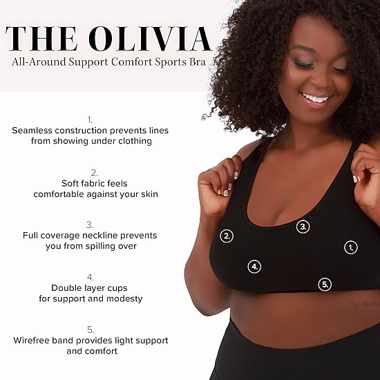 Leading Lady® The Olivia - All-Around Support Comfort Sports Bra - 5504