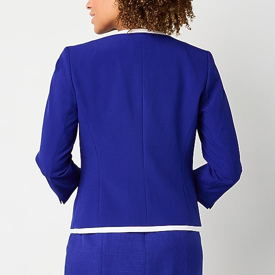 Black Label by Evan-Picone Womens Classic Fit Suit Jacket