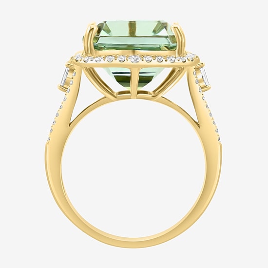 Effy Final Call Limited Quantities! Womens 1/2 CT. T.W. Genuine Green Amethyst 14K Gold Cocktail Ring