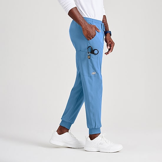 Skechers Skp572 Structure 3-Pocket Jogger Mens Tag Free Stretch Fabric Moisture Wicking Scrub Pant