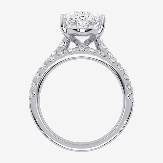Signature By Modern Bride (G-H / Vs2-Si1) Womens 6 CT. T.W. Lab Grown White Diamond 14K Gold Side Stone Bridal Set