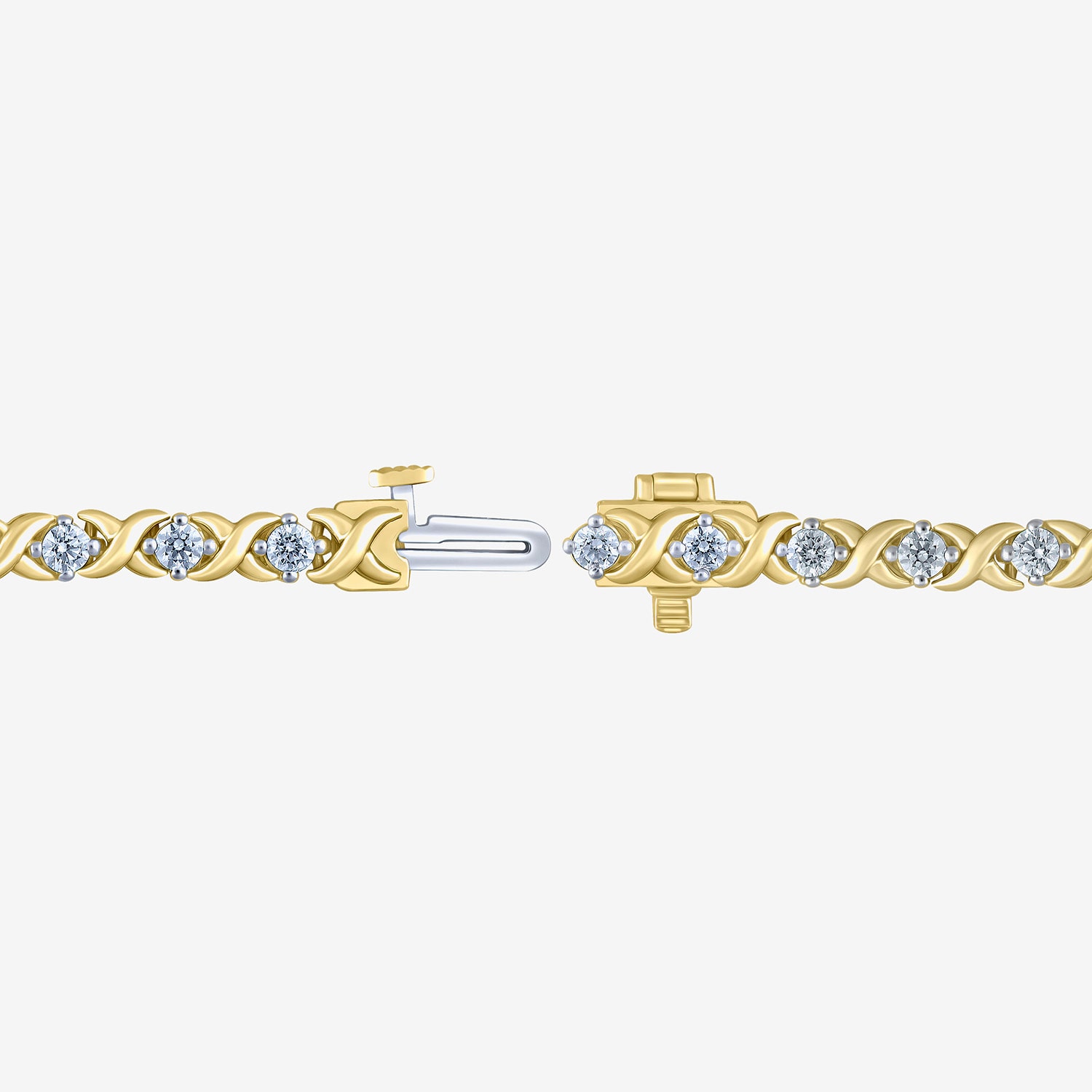 (H / I1) Womens 2 CT. T.W. Lab Grown White Diamond Sterling Silver 7.25 Inch Tennis Bracelet