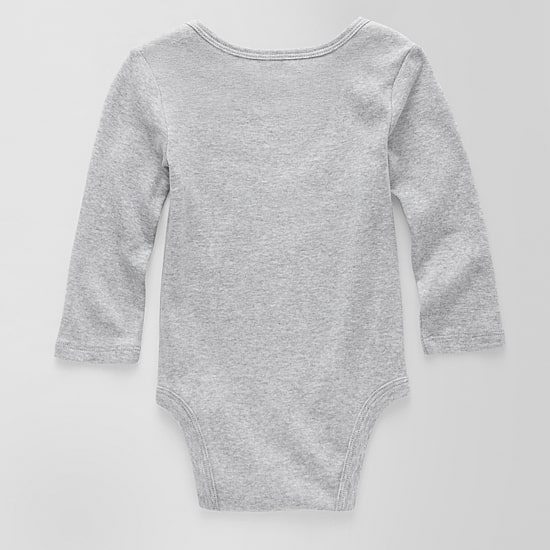 Okie Dokie Baby Unisex Crew Neck Long Sleeve Rib Bodysuit
