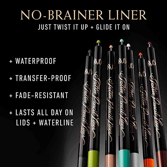 KVD Beauty Mini Tattoo Pencil Liner Waterproof Long-Wear Gel Eyeliner
