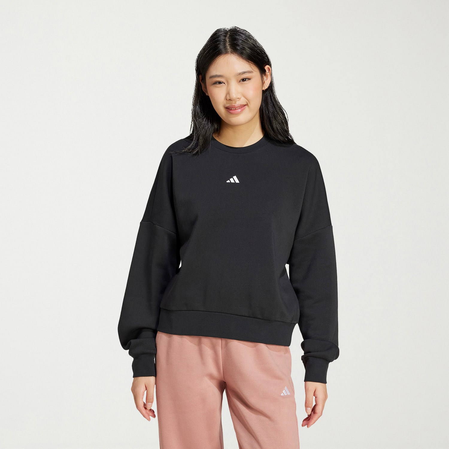 adidas Womens Crew Neck Long Sleeve Sweatshirt