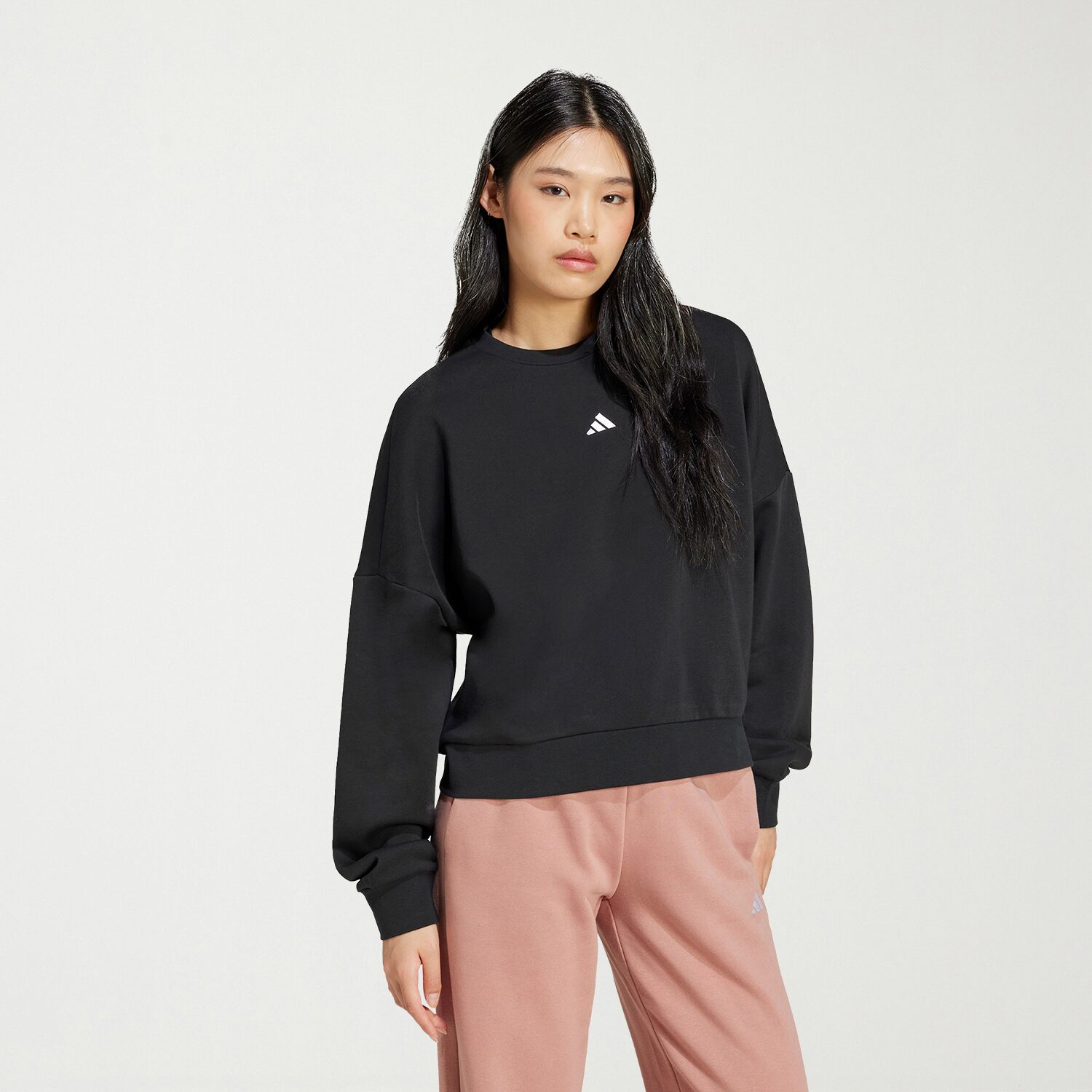 adidas Womens Crew Neck Long Sleeve Sweatshirt