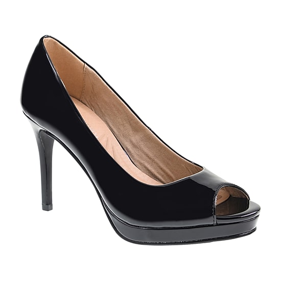 CL by Laundry Mild Womens Round Peep Toe Stiletto Heel Pumps