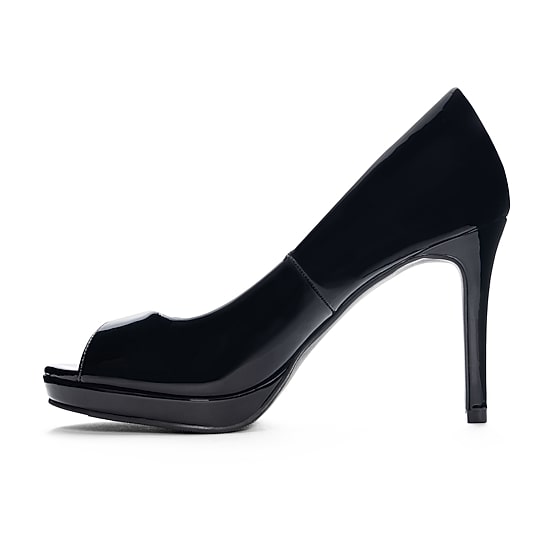 CL by Laundry Mild Womens Round Peep Toe Stiletto Heel Pumps