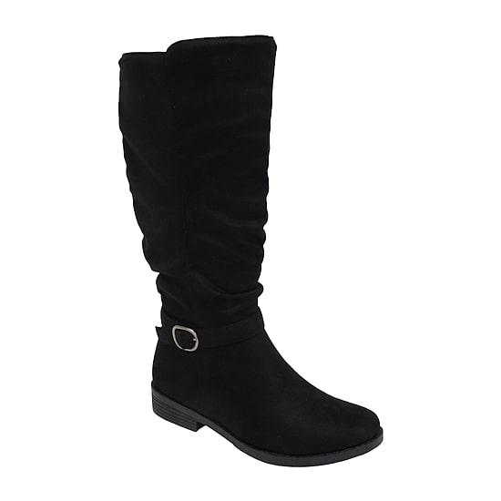 Pop Womens Chambers Flat Heel Slouch Boots