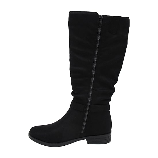 Pop Womens Chambers Flat Heel Slouch Boots