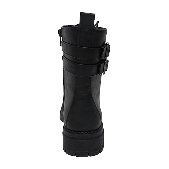 Pop Womens Perlla Block Heel Booties